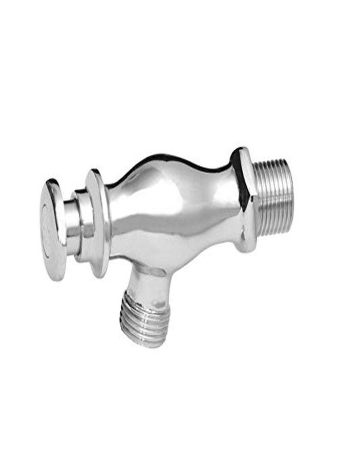 NEW WARE Brass Push Cock Urinal (Male Thread) for Bathroom/Water Cooler Tap - Urinal Flush Valve for Bathroom Public Toilet- Chrome Finish - Image 1